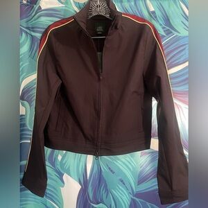 Brown Burgundy Bomber Jacket
